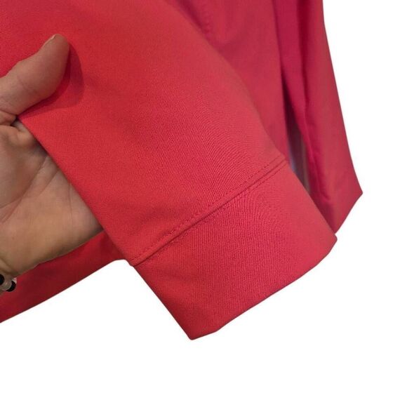 Made for Life Women's Zip Front Coral & Navy Polyester Jacket w Pockets - Picture 2 of 10